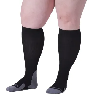 Sugar Free Sox Brand Extra Wide Stretch Compression Socks | Big & Tall | Plus Size | 15-20 mmHg