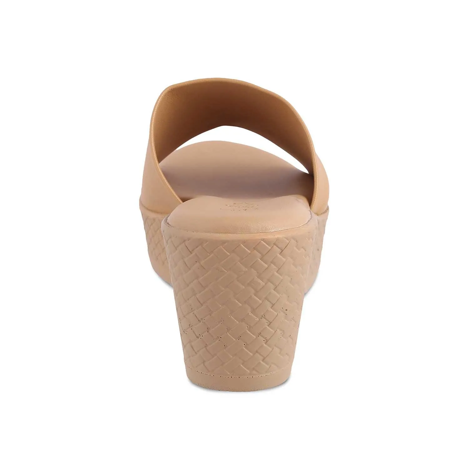 The Sedge Beige Women's Casual Wedge Sandals Tresmode