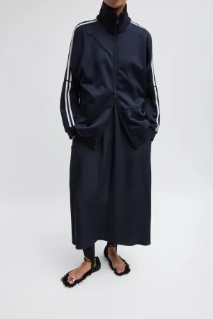 Tibi Active Knit Zipper Detailed Track Jacket - Navy