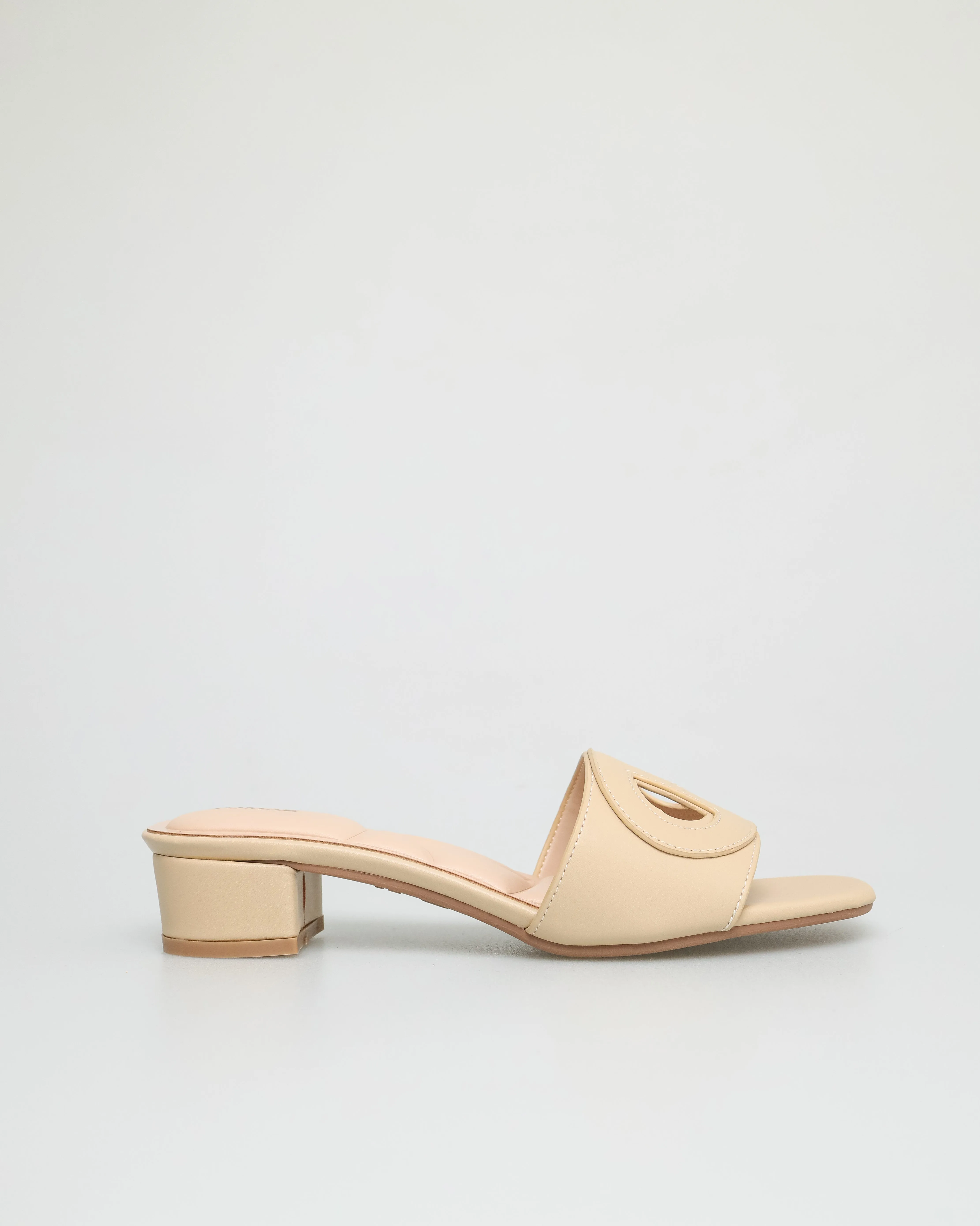 Tomaz NN208 Ladies Slide Low Heels (Beige)