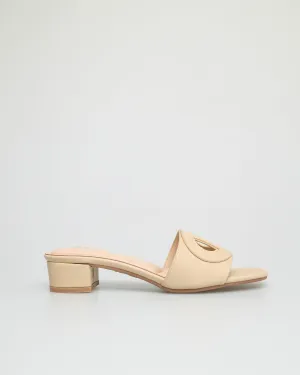 Tomaz NN208 Ladies Slide Low Heels (Beige)