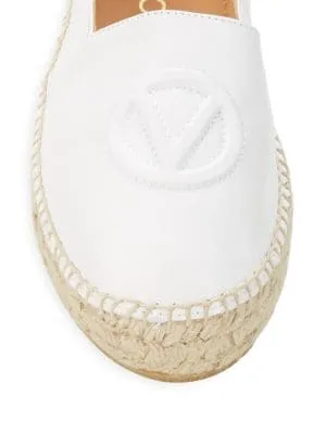 Valentino by Mario Valentino
 Jessi Logo Leather Espadrilles