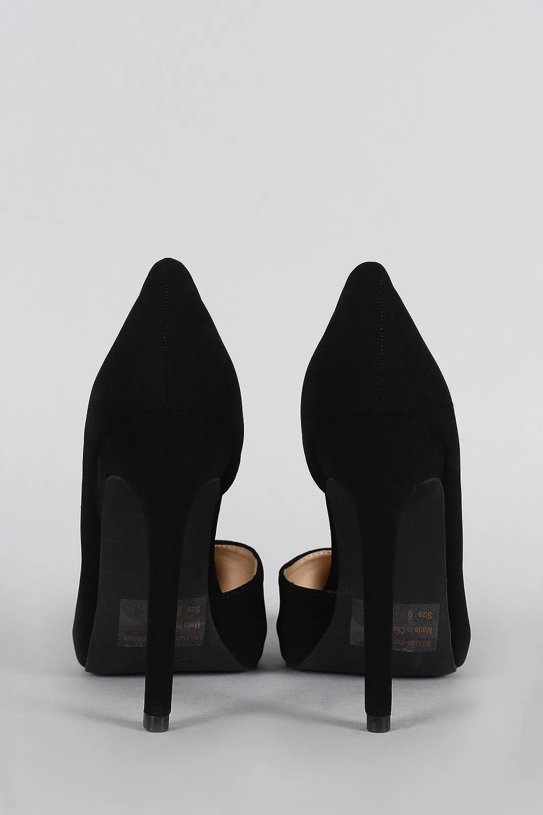 Wild Diva Lounge Pointy Toe Dorsay Pump