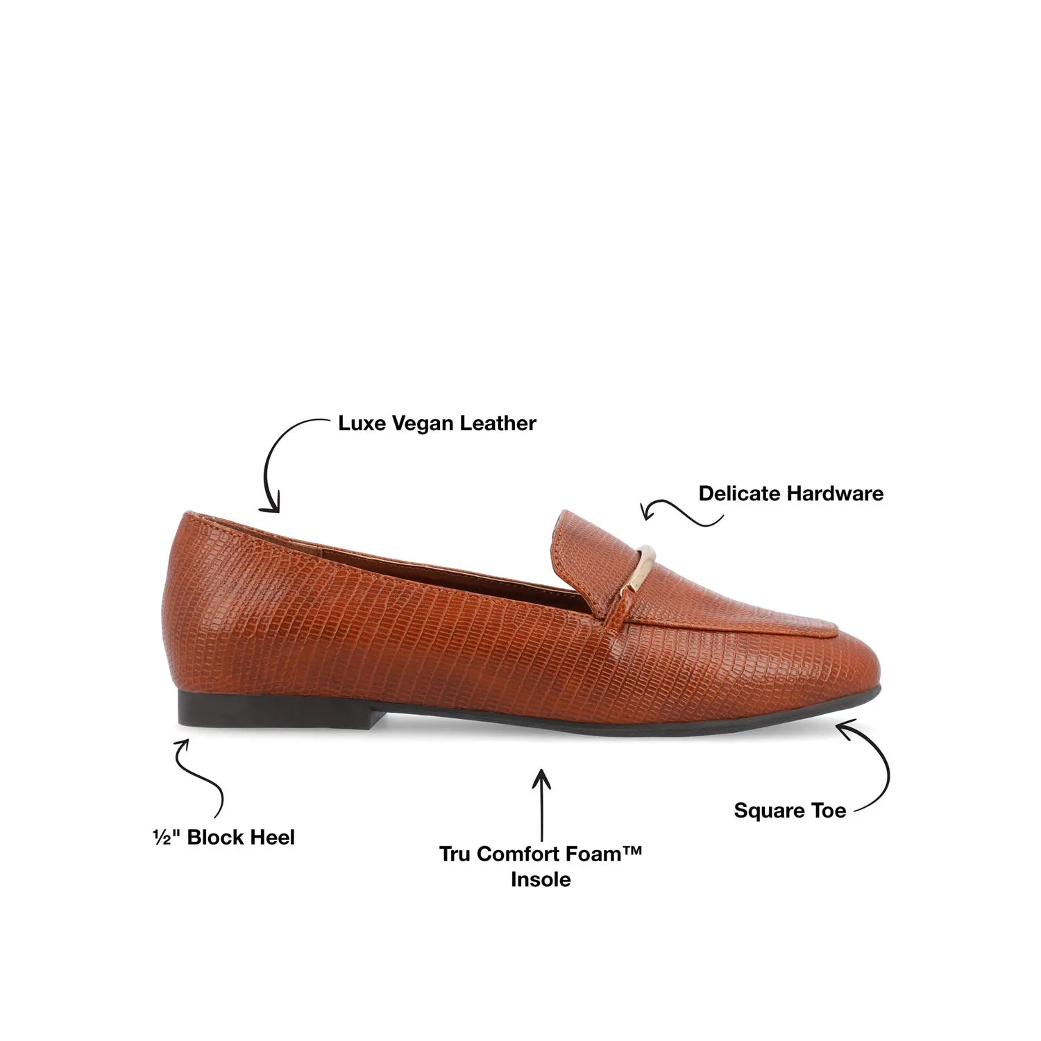 WRENN PRINTED LOAFER FLATS IN WIDE