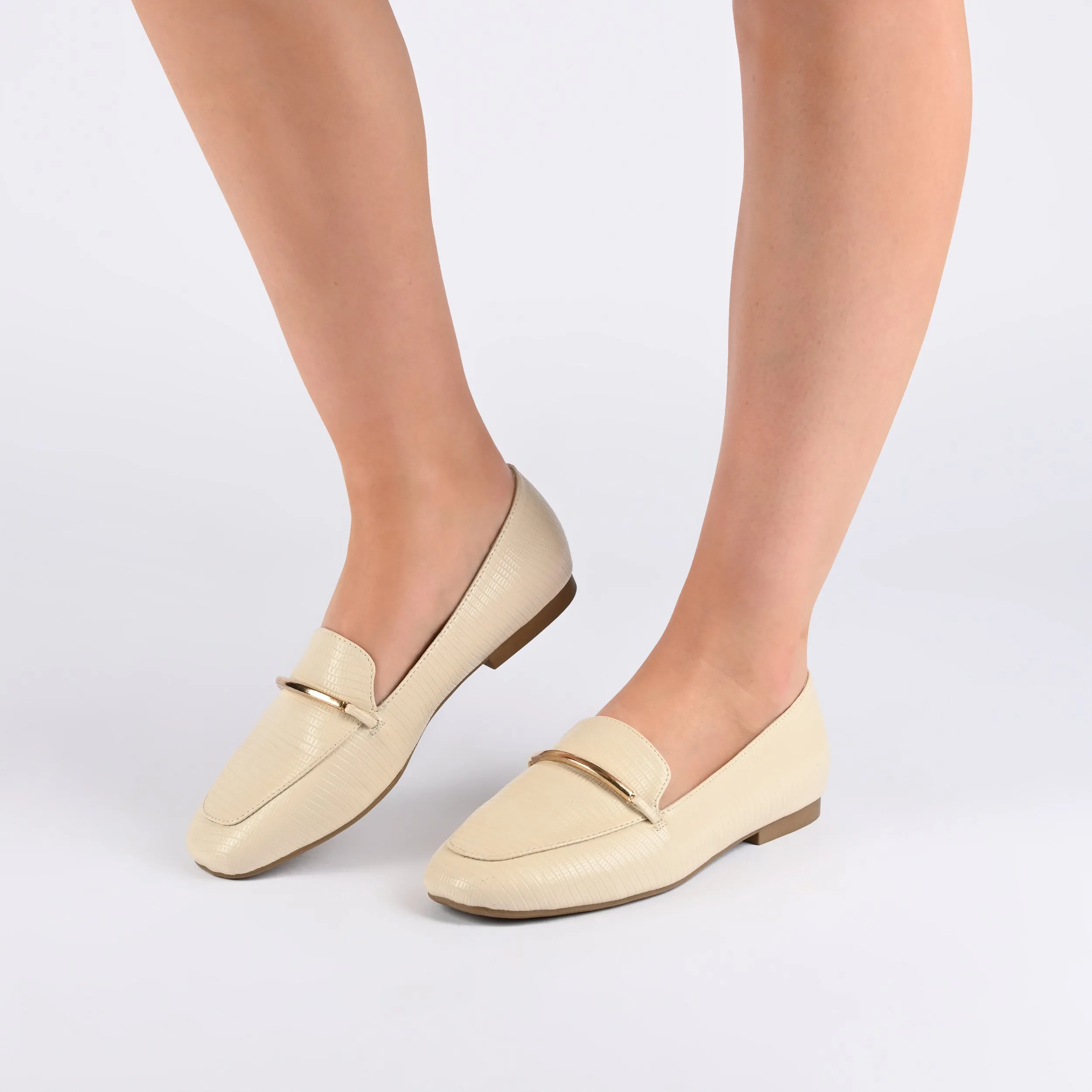 WRENN PRINTED LOAFER FLATS IN WIDE